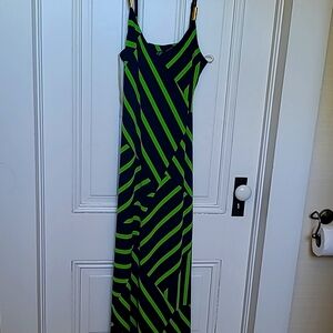 Moa Moa Maxi Dress with adjustable length spaghetti straps, size M